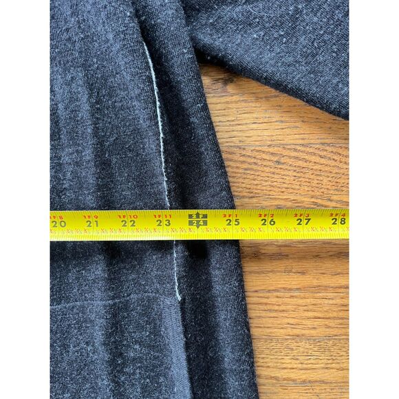 Eileen Fisher Black Gray Long Duster Open Front Wool Cardigan  Women's Size XL - Picture 9 of 12